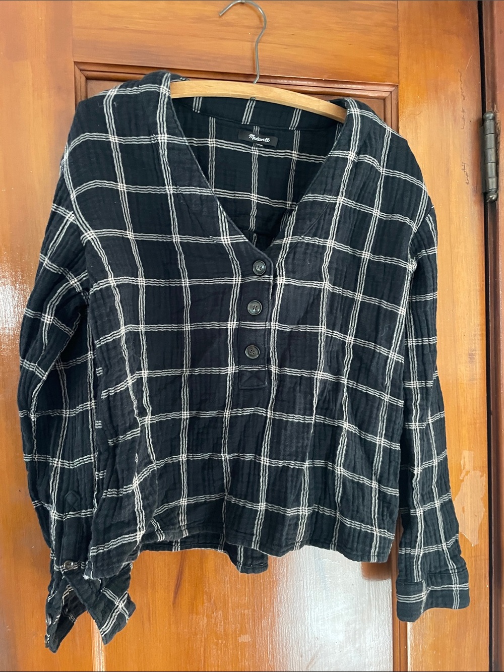 Madewell plaid cotton shirt